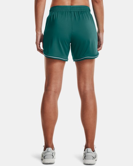 Women's UA Knit Mid-Length Shorts, Green, pdpMainDesktop image number 1